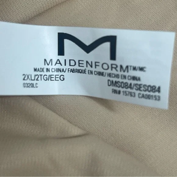 NEW Maidenform Self Expressions Low Back Bodysuit NWT 2XL - Picture 6 of 7